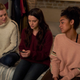Meghann Fahy (left), Katie Stevens, Aisha Dee